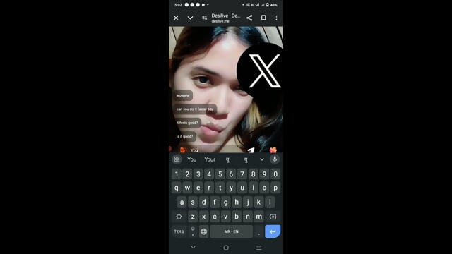 Video call beutiful girl
